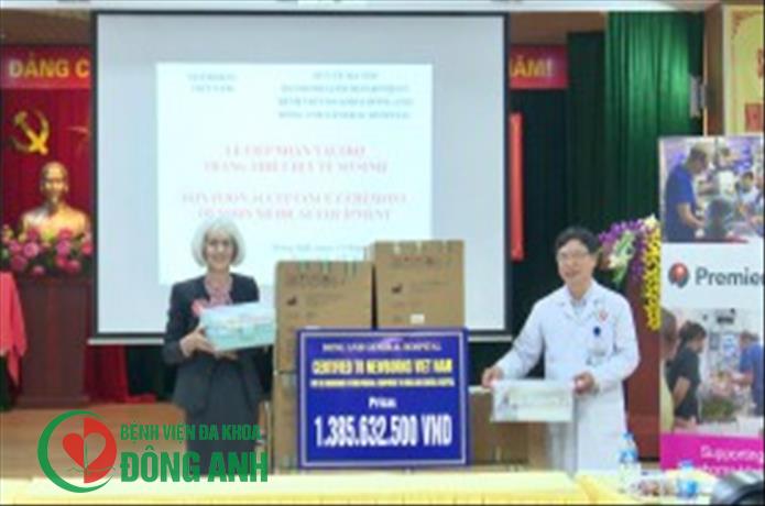 BỆNH VIỆN ĐA KHOA ĐÔNG ANH TỔ CHỨC LỄ TIẾP NHẬN TRANG THIẾT BỊ Y TẾ SƠ SINH DO TỔ CHỨC NEWBORNS VIỆT NAM TÀI TRỢ