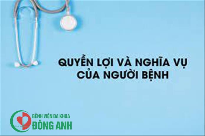 QUYỀN VÀ NGHĨA VỤ CỦA NGƯỜI BỆNH