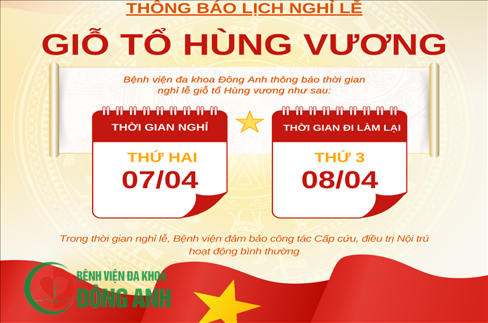 THÔNG BÁO NGHỈ LỄ GIỖ TỔ HÙNG VƯƠNG NĂM 2025