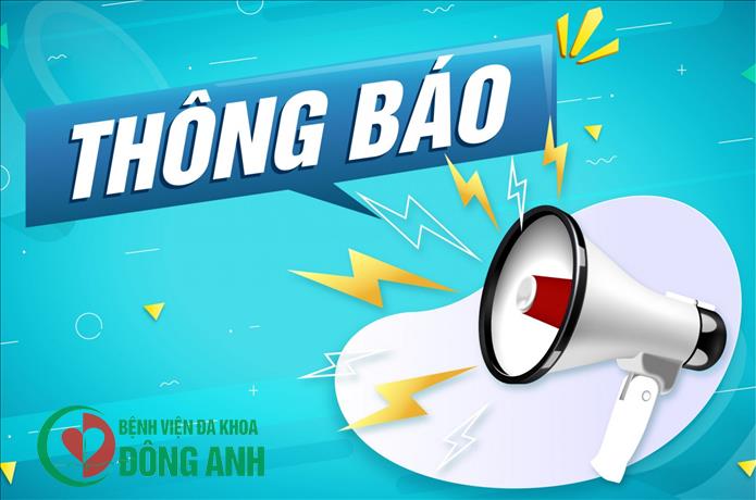Thông báo: V/v cập nhật địa chỉ của Bệnh viện đa khoa Đông Anh