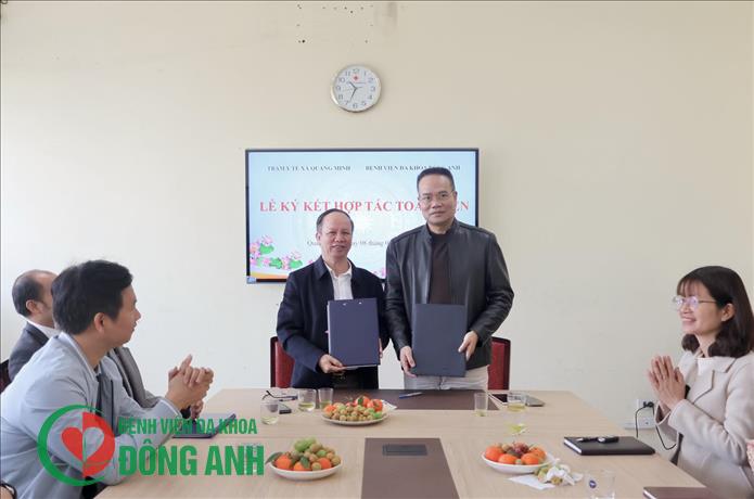 BỆNH VIỆN ĐA KHOA ĐÔNG ANH HỢP TÁC TOÀN DIỆN VỚI TRẠM Y TẾ XÃ QUANG MINH ĐỒNG HÀNH PHÁT TRIỂN Y TẾ CƠ SỞ