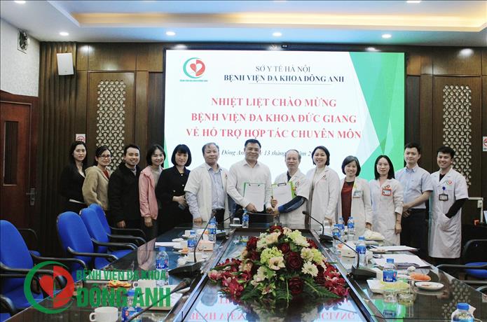 BỆNH VIỆN ĐA KHOA ĐÔNG ANH TIẾP ĐOÀN BỆNH VIỆN ĐA KHOA ĐỨC GIANG KHẢO SÁT, HỖ TRỢ CHUYÊN MÔN THEO CHƯƠNG TRÌNH CHỈ ĐẠO TUYẾN