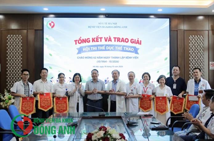 TỔNG KẾT VÀ TRAO GIẢI HỘI THI THỂ DỤC THỂ THAO CHÀO MỪNG 62 NĂM THÀNH LẬP BỆNH VIỆN ĐA KHOA ĐÔNG ANH
